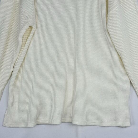 Ninety Clothing Co XL Ivory Knit Sweater Relaxed With Button Accents - Picture 13 of 16